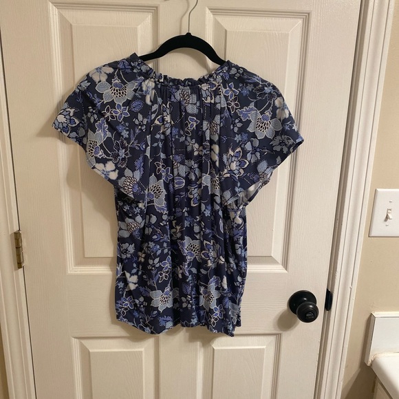 Gap Factory Relaxed Print Splitneck Top - Picture 7 of 7